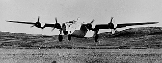 Liberator L-5 or L-6 landing at Sintra (BA1). (EMFA/CAVFA via L.Tavares)