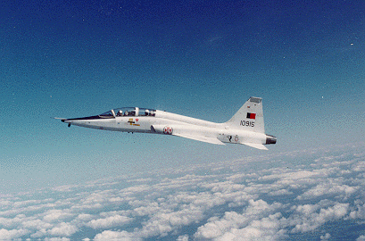 T-38 Talon over the clouds