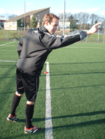 Nath giving instructions in training