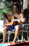 'Spaniard' playing his guitar