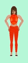 Orange Halter/Pant Set