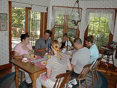 Wild Turkey Dining Room with Guests, WT BandB