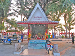 shrine of 'Saen' god on the beach