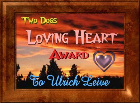 Two Dogs Loving Heart Award