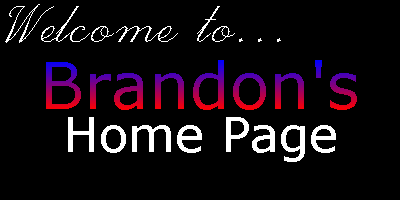 Welcome to Brandon's Home Page