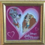 Lady and the Tramp - finished and framed