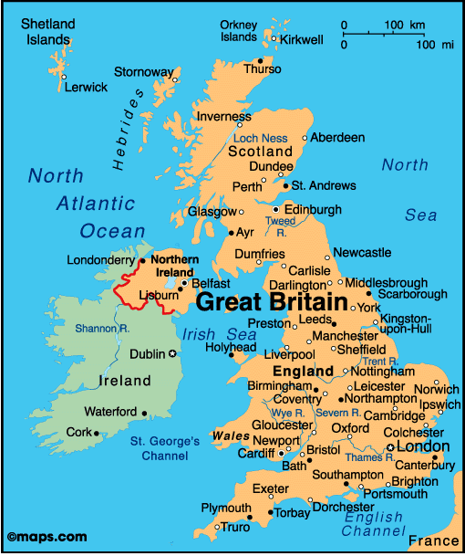 [imaged map of England]