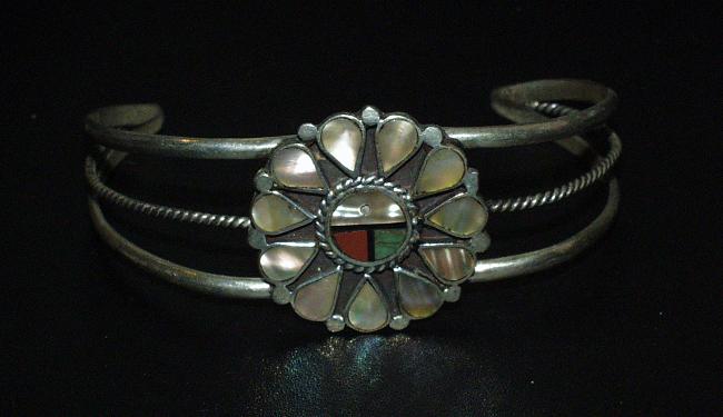 Sterling silver Hopi bracelet