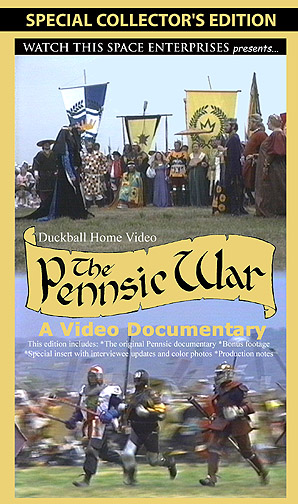 Front cover of the video box for Duckball Home Video's The Pennsic War: A Video Documentary special edition