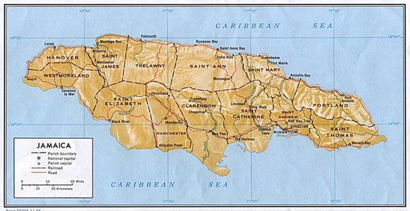Shown are the parishes of Jamaica. This CD contains also Powerpoint 