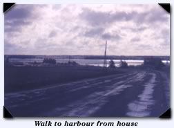 Walk to harbour from house