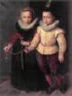 Portrait of a Brother and Sister done by Cornelis Ketel done around 1600