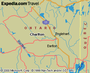 Expedia.com Travel Map ~ Charlton, Ontario, Canada