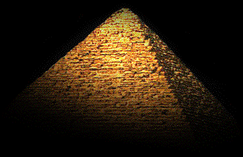 Out of the night rose the pyramid...