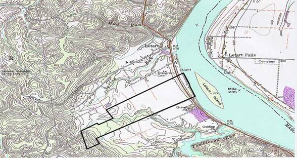 Topographical Map of Jesco Site