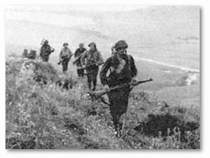 American troops approaching Bizerte