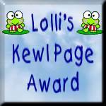 Lolli's Kewl Page Award