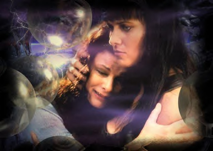 XenA and CyrenE,a daughters's embrace.---warriorillusions