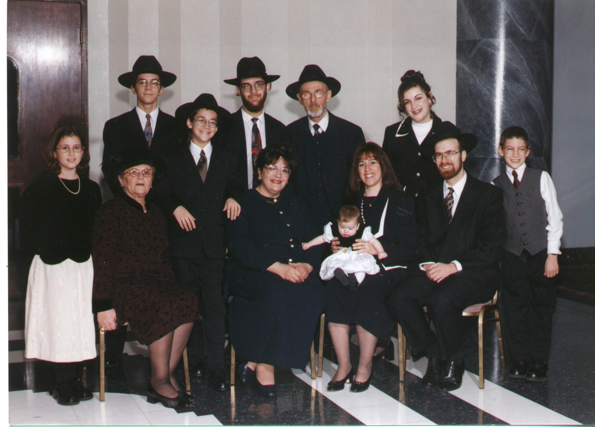 SOME OF MY FAMILY AND I, I AM THE ONE STATNDING WITH THE BROWN BEARD