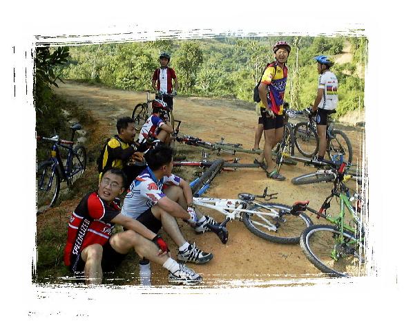 The 'TKO' riders - real tired-lah!