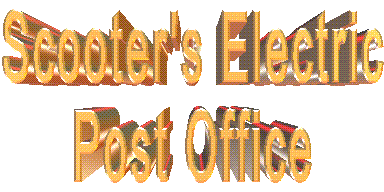 SCOOTER's Electric Post Office Logo